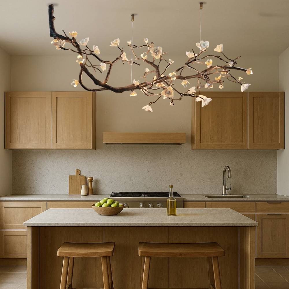 Minas Rustic Tree Branch Chandelier - Black47.24” ( 120 cm )Warm White 3000Keverlamps