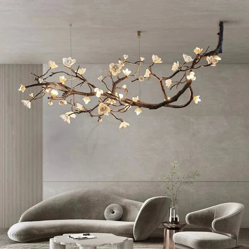 Minas Rustic Tree Branch Chandelier - Black47.24” ( 120 cm )Warm White 3000Keverlamps