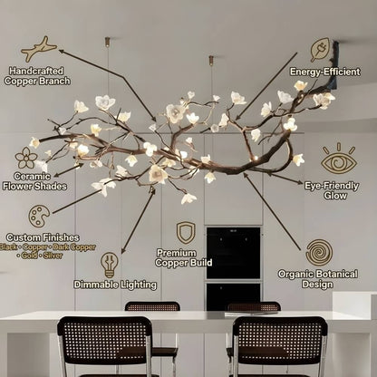 Minas Rustic Tree Branch Chandelier - Black47.24” ( 120 cm )Warm White 3000Keverlamps