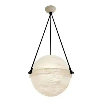 Modern Alabaster Globe Pendant Light - 20"DEverlamps