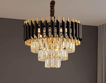 Modern Luxury Multi - Tier Oval/Round Crystal Tiered Chandelier - Oval/L31.5"*W11.8"*H11.8"/3 TiersWarm Lighteverlamps
