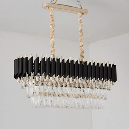Modern Luxury Multi - Tier Oval/Round Crystal Tiered Chandelier - Oval/L31.5"*W11.8"*H11.8"/3 TiersWarm Lighteverlamps