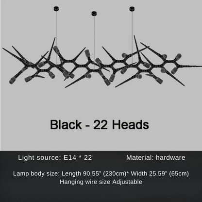 Modern Trendy Dining Room Lighting - 177” (L450cm)Warm light 3000Keverlamps