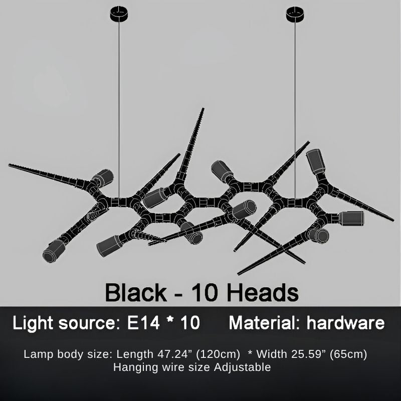 Modern Trendy Dining Room Lighting - 177” (L450cm)Warm light 3000Keverlamps