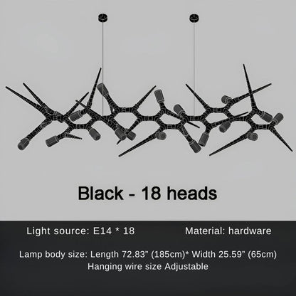 Modern Trendy Dining Room Lighting - 177” (L450cm)Warm light 3000Keverlamps