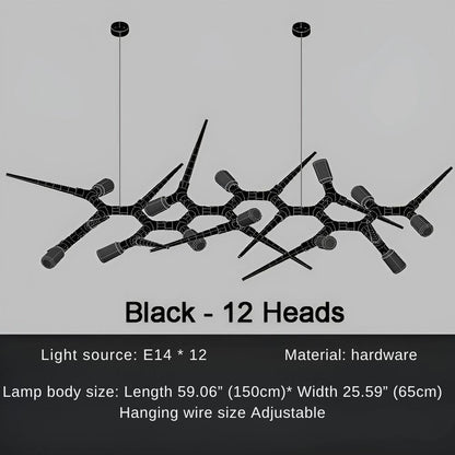 Modern Trendy Dining Room Lighting - 177” (L450cm)Warm light 3000Keverlamps