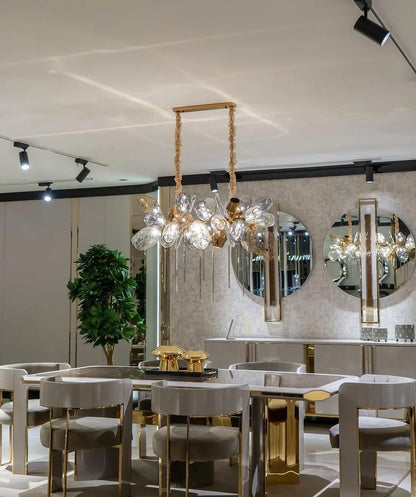 Modern Wine Glass Shape Chandelier Italian Light Luxury Light Fixture for Dining Room/Living Room