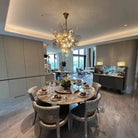 Modern Wine Glass Shape Chandelier Italian Light Luxury Light Fixture for Dining Room/Living Room