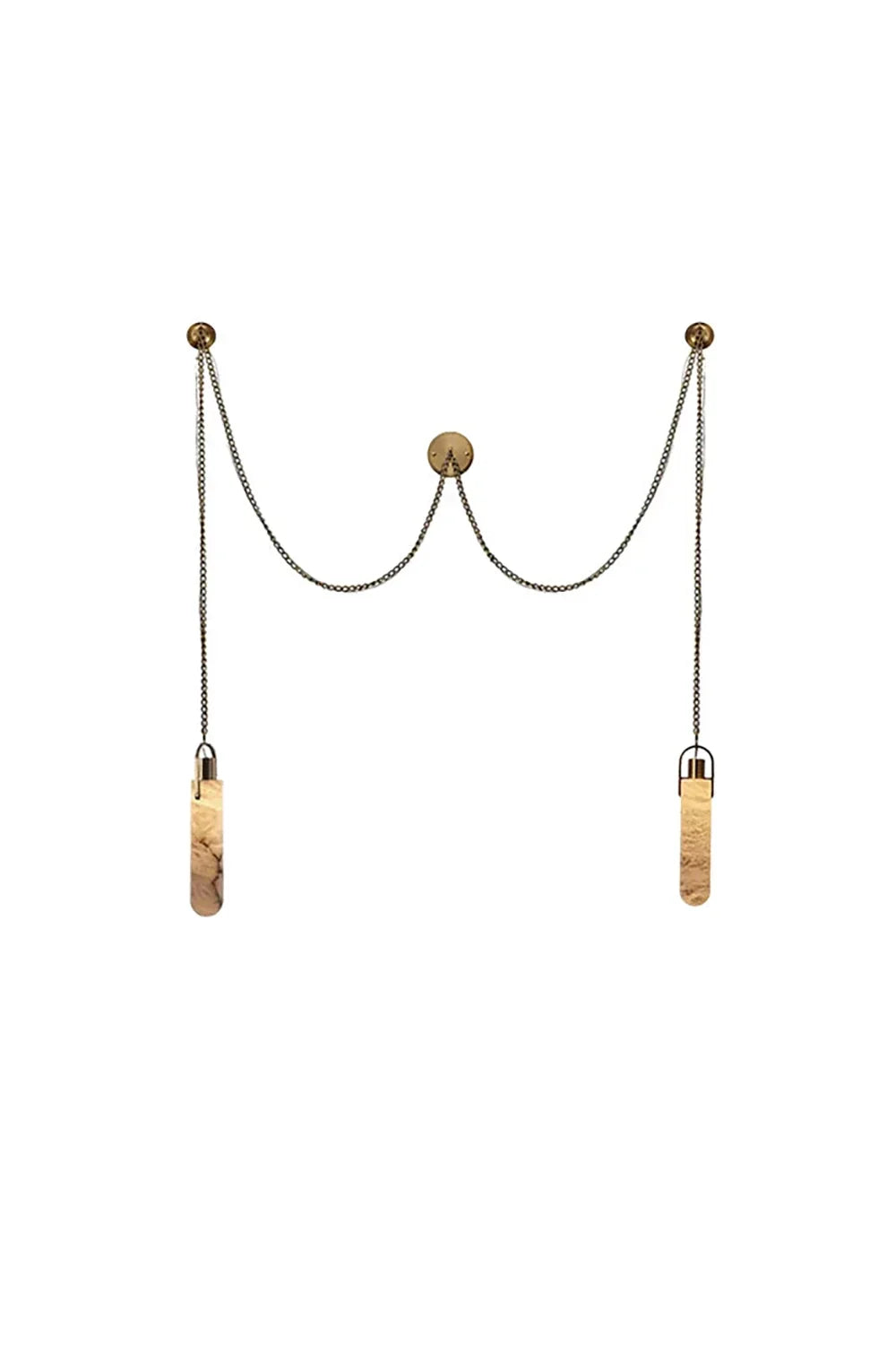 Multi-head Alabaster Cylindrical Chandelier - view 25 | everlamps