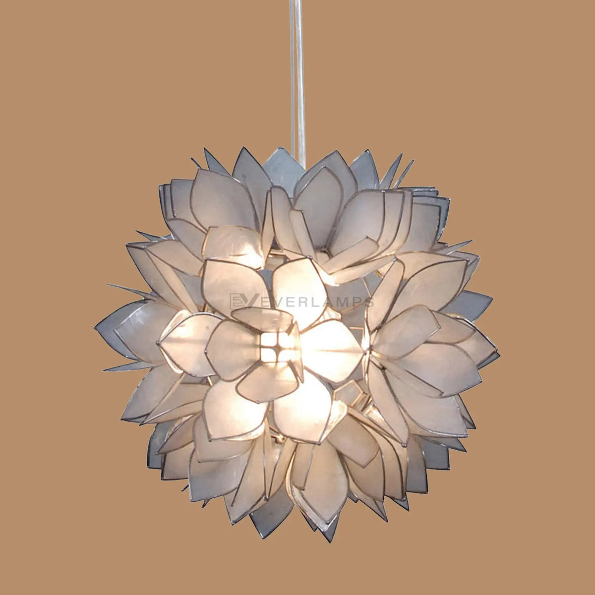Nerina White Lotus Flower Pendant