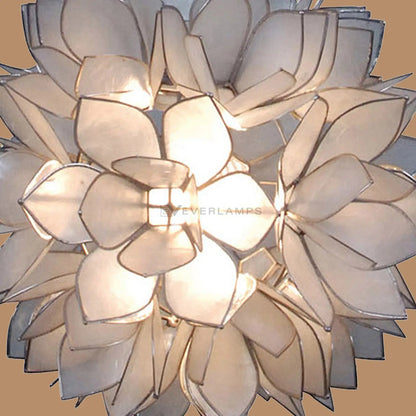 Nerina White Lotus Flower Pendant