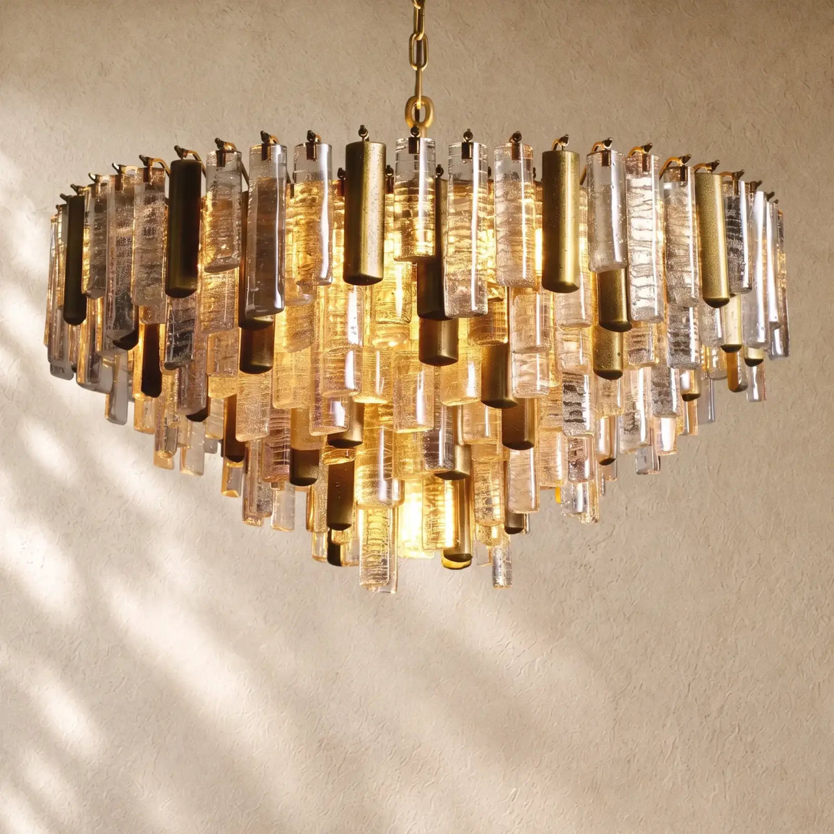 Neva Round Chandelier - Brass