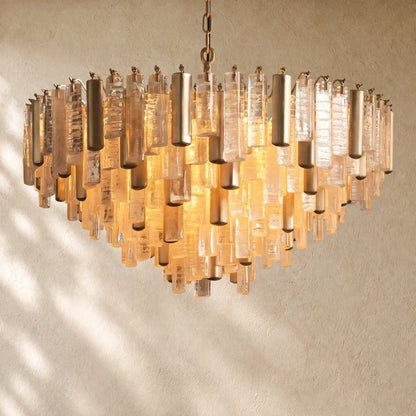 Neva Round Chandelier - Champagne