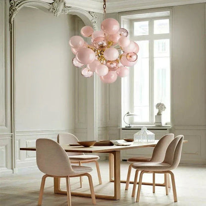 Neve Glass Bubble Chandelier - Warm Light 3000keverlamps