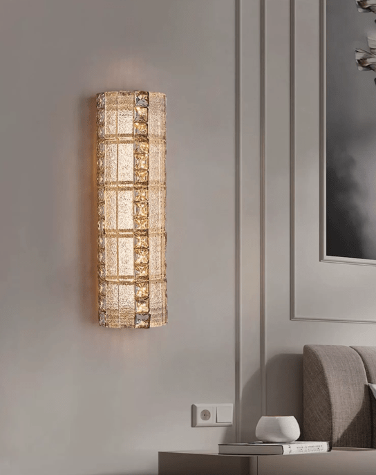 Oversized Multi - layers Luxury Gold Crystal Chandelier For Large Foyer/Hallway/Entryway - Wall Light/W3.94"*D3.94"*H15.75"Warm Lighteverlamps