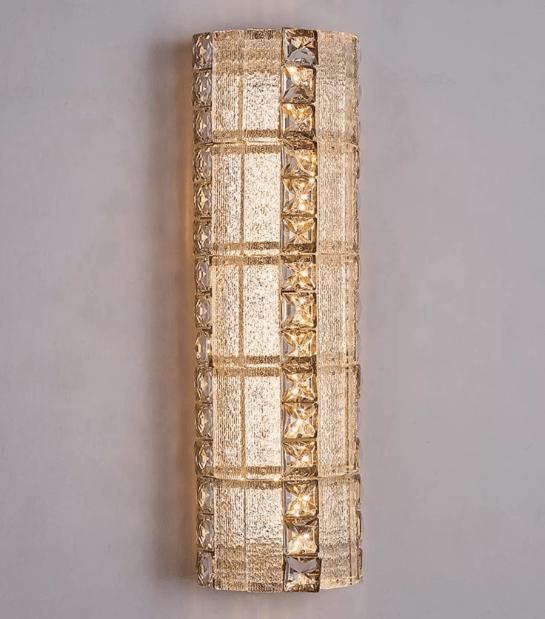 Oversized Multi - layers Luxury Gold Crystal Chandelier For Large Foyer/Hallway/Entryway - Wall Light/W3.94"*D3.94"*H15.75"Warm Lighteverlamps