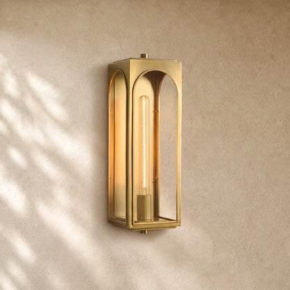 Palladion Outdoor Wall Sconce - 19’’ / Brass