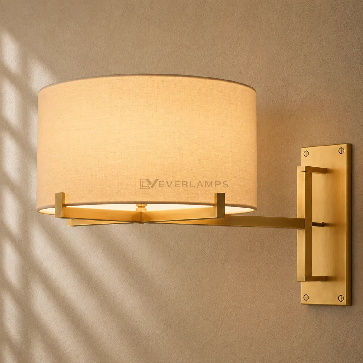 Pauillacia Drum Shade Swing-Arm Sconce