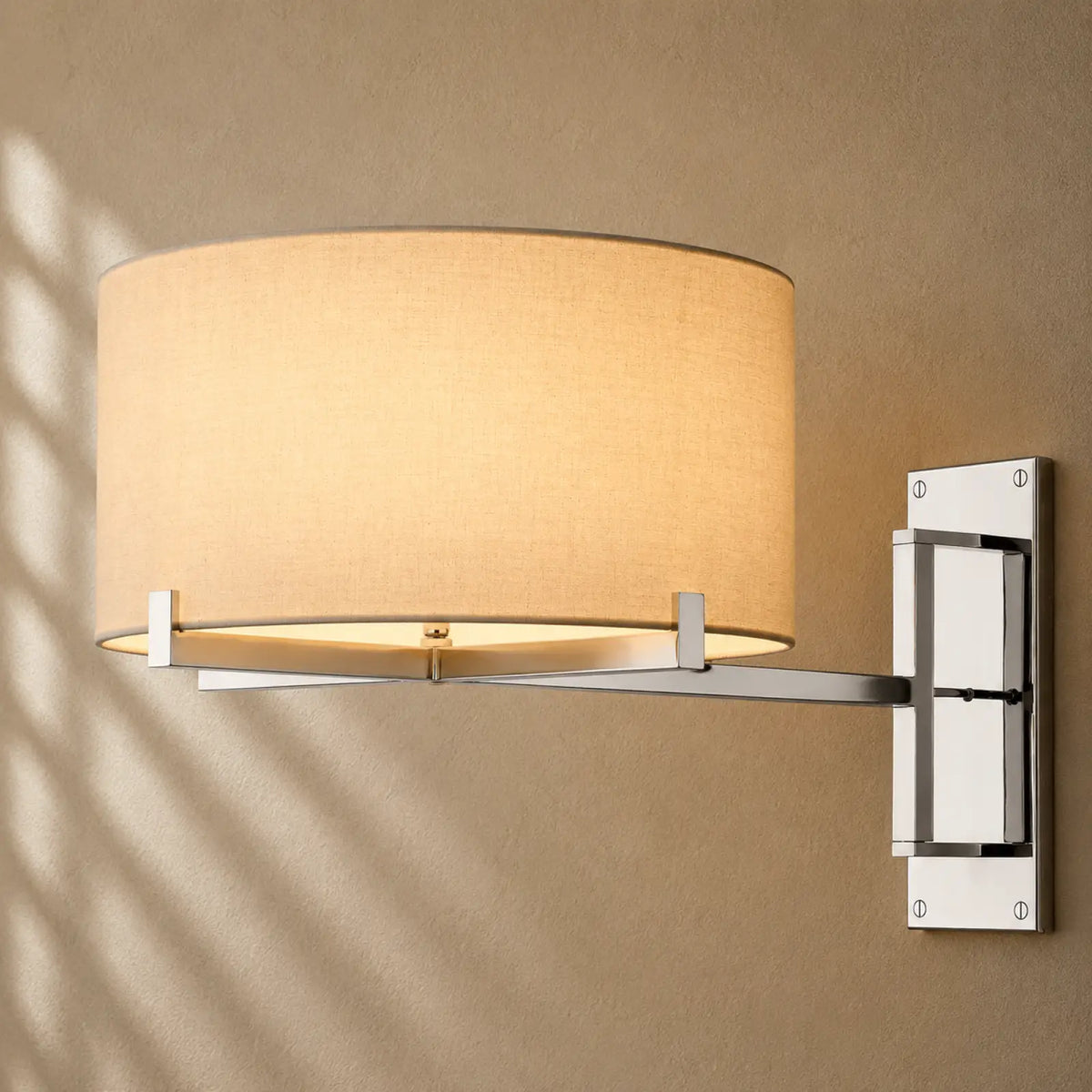 Pauillacia Drum Shade Swing-Arm Sconce