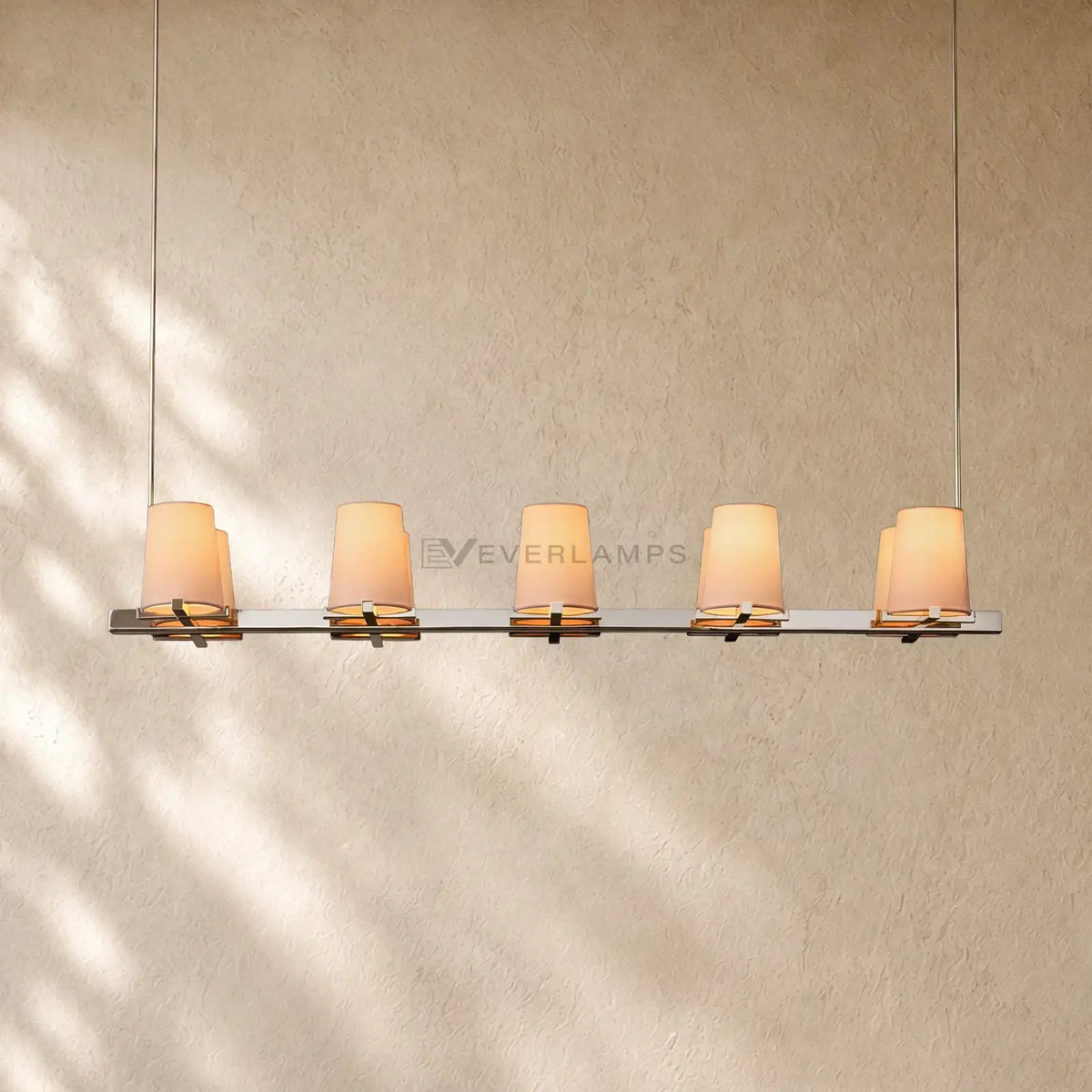 Pauillacia Fabric Shade Linear Chandelier