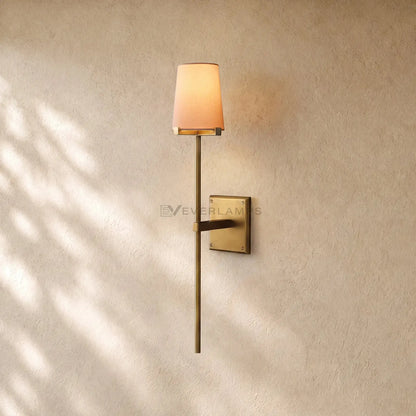 Pauillacia Fabric Shade Torch Sconce