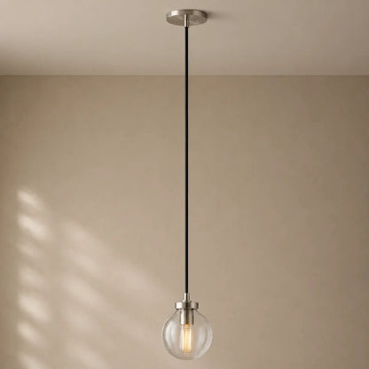 Pearly Pendant - Satin Nickel