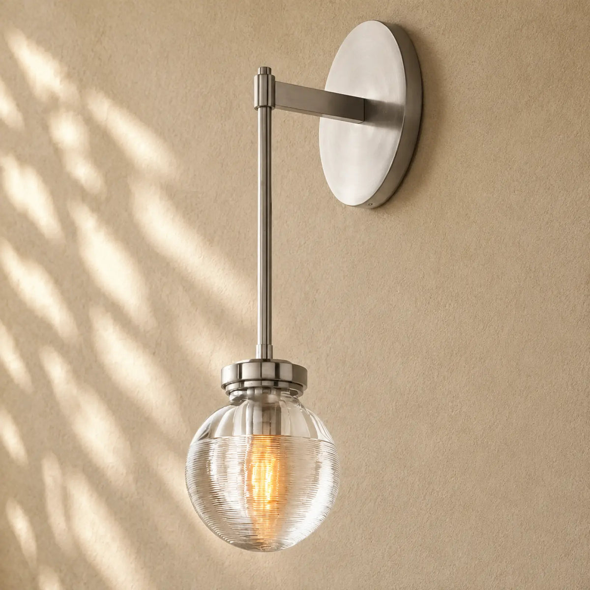 Pearly Sconce - Satin Nickel