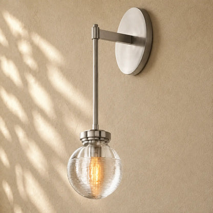Pearly Sconce - Satin Nickel