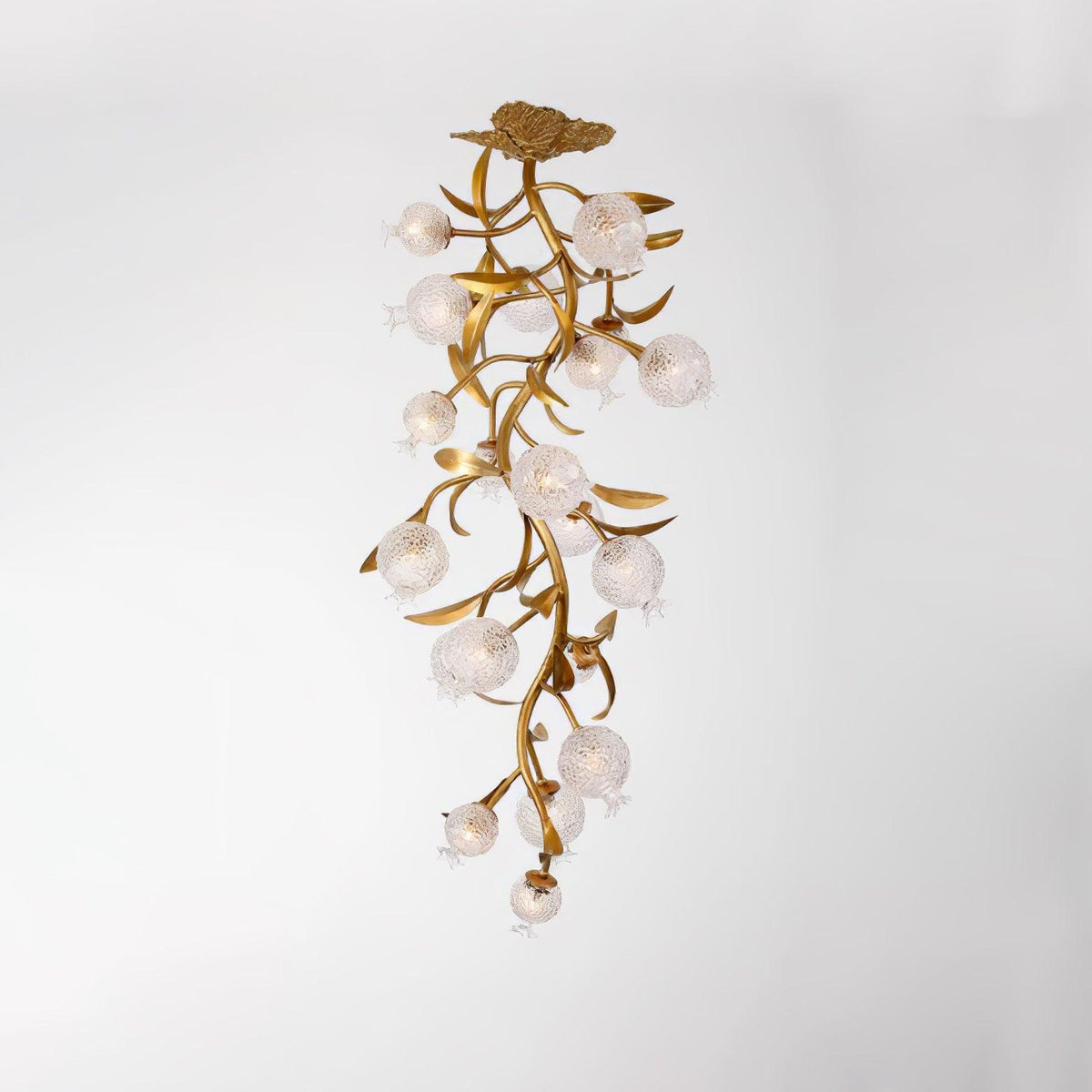 Pomegranate Brass Branch Chandelier - ∅ 19.7″ x H 51.2″ / Dia 50cm x H 130cmDark Coppereverlamps