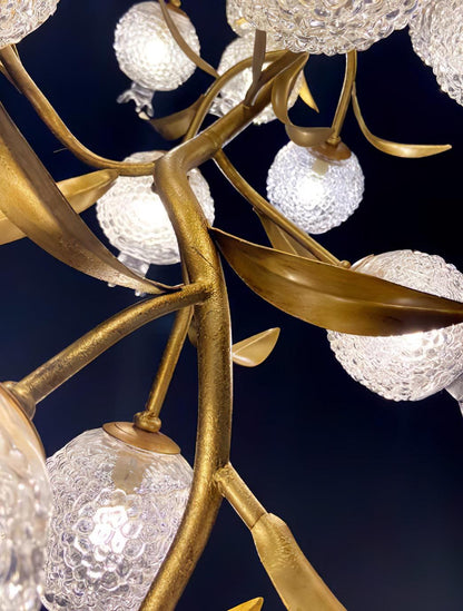 Pomegranate Brass Branch Chandelier - ∅ 19.7″ x H 51.2″ / Dia 50cm x H 130cmDark Coppereverlamps