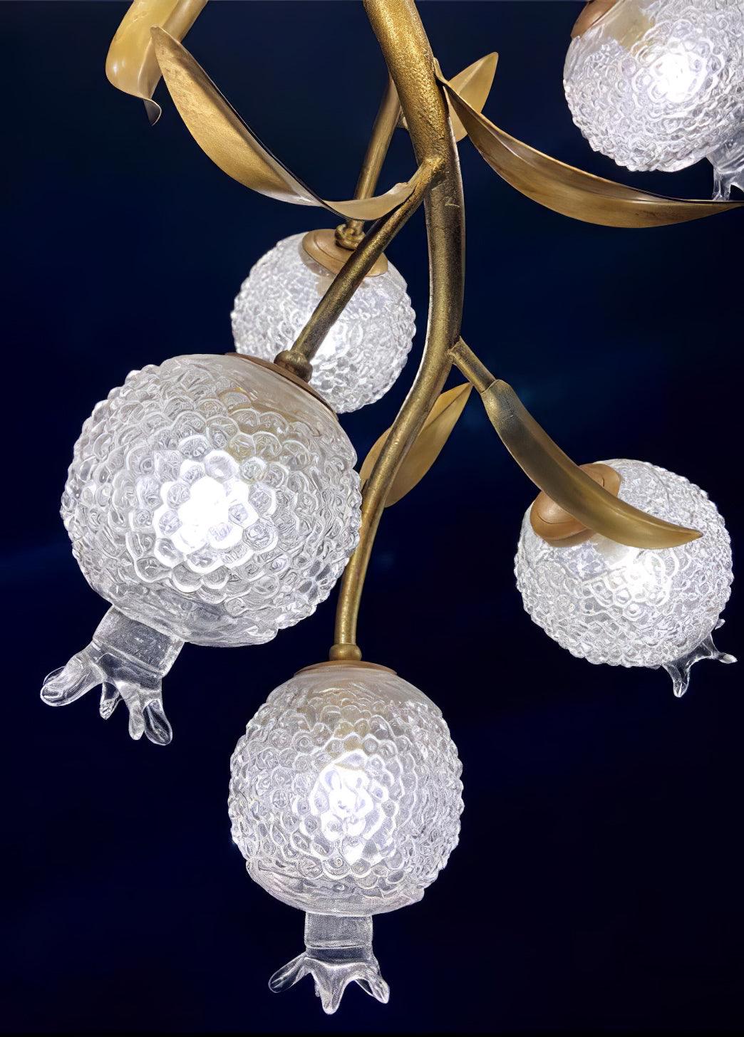 Pomegranate Brass Branch Chandelier - ∅ 19.7″ x H 51.2″ / Dia 50cm x H 130cmDark Coppereverlamps