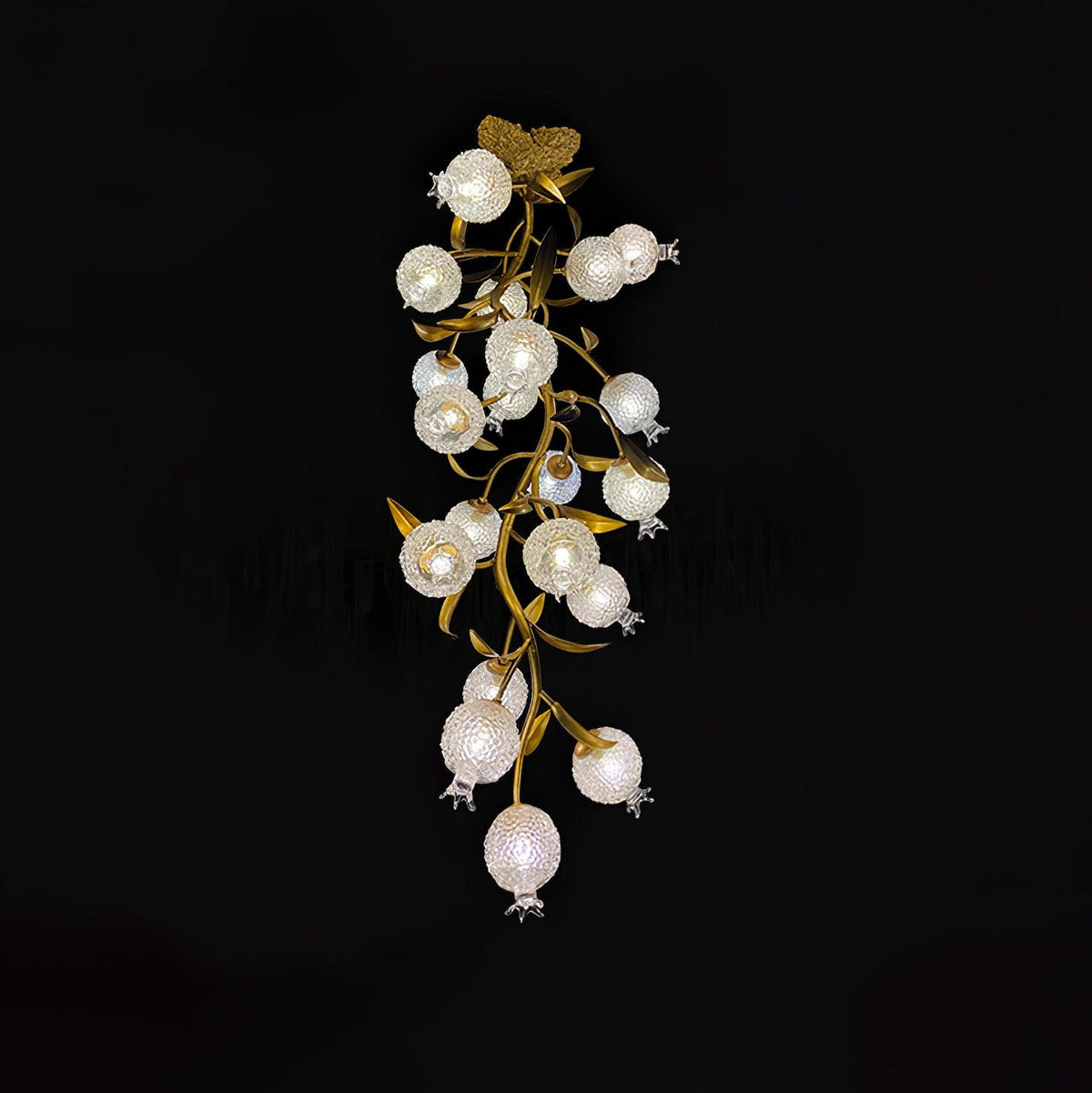 Pomegranate Brass Branch Chandelier - ∅ 19.7″ x H 51.2″ / Dia 50cm x H 130cmDark Coppereverlamps