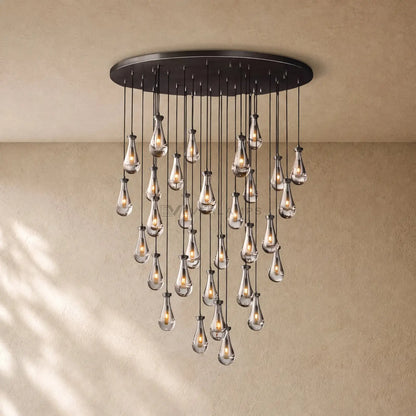 Raining Lighting Round Chandelier