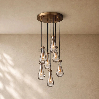 Raining Lighting Round Chandelier