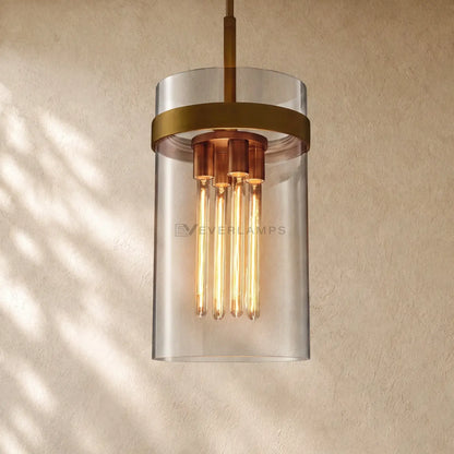 Ravella Clear Glass Cord Pendant