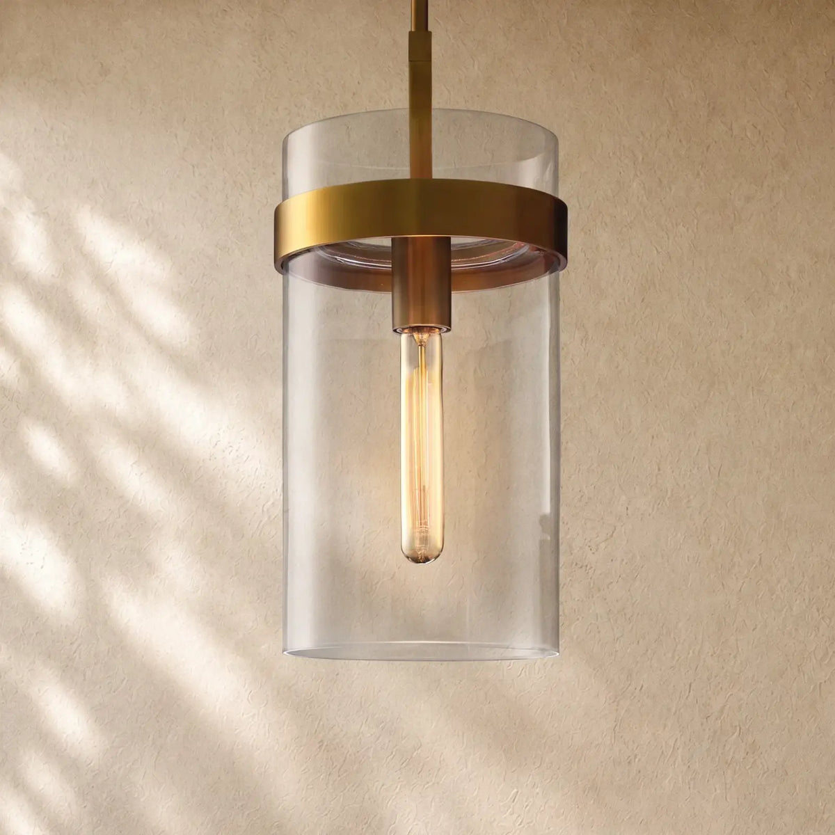 Ravella Clear Glass Cord Pendant