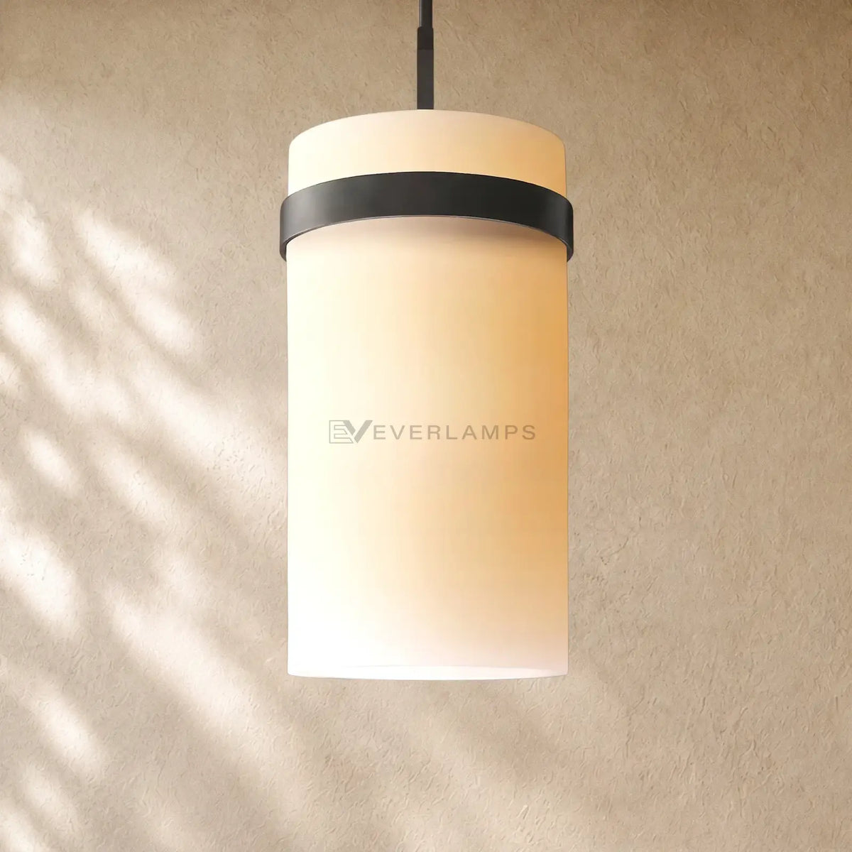 Ravella Milk Glass Cord Pendant
