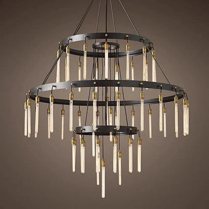 Retro-Inspired Metal Pendant Light Chandelier for Living Room/Bedroom/Staircase/Villa