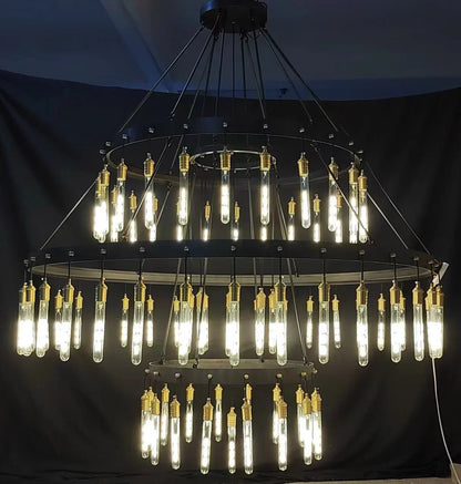 Retro-Inspired Metal Pendant Light Chandelier for Living Room/Bedroom/Staircase/Villa