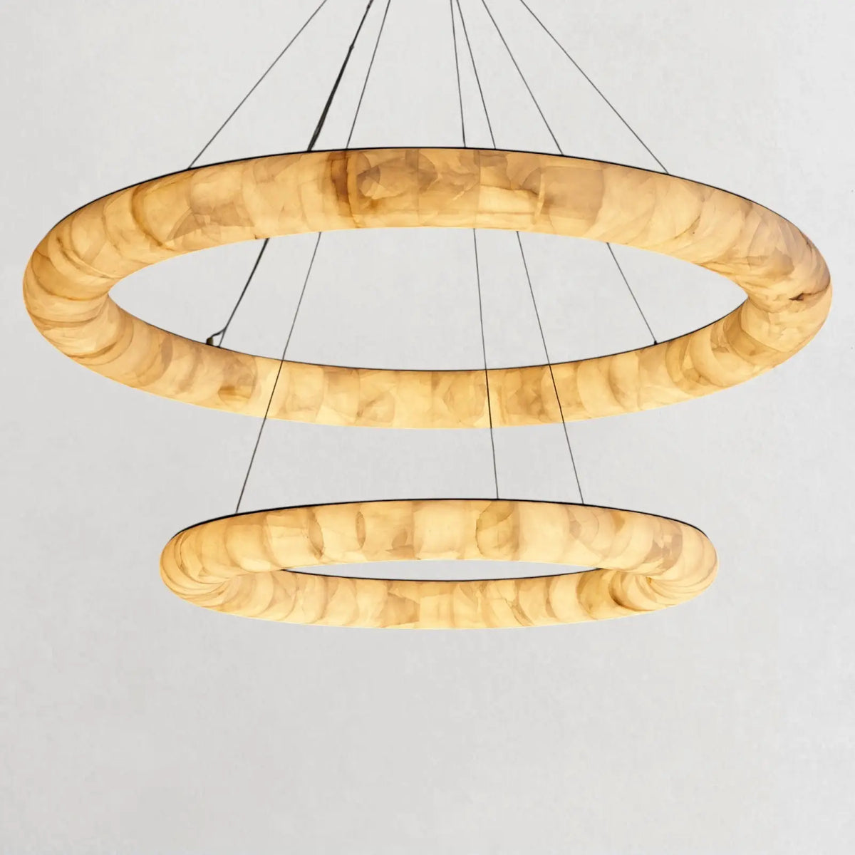 Rivaga Lisse Two - Tiered Round Chandelier - everlamps