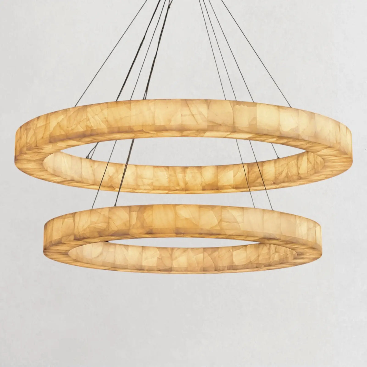 Rivaga Lueur Two - Tier Round Chandelier - everlamps