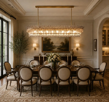 Romanion Glass Linear Chandelier