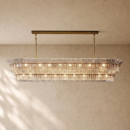 Romanion Glass Linear Chandelier