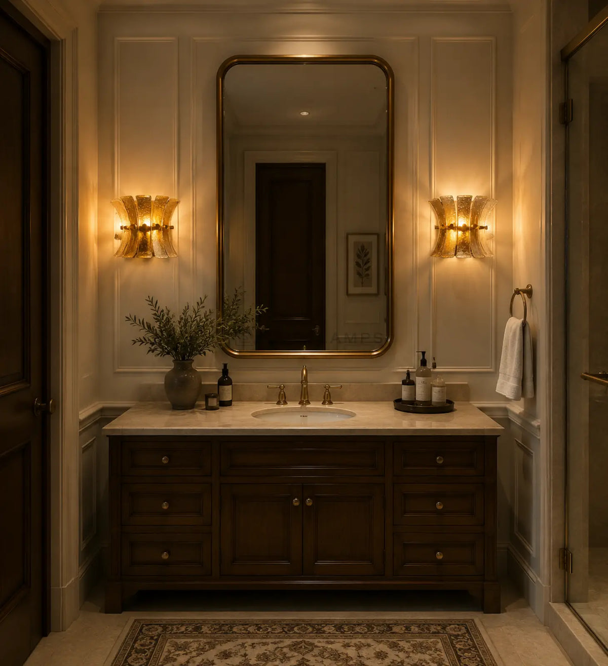 Romanion Glass Sconce 13”