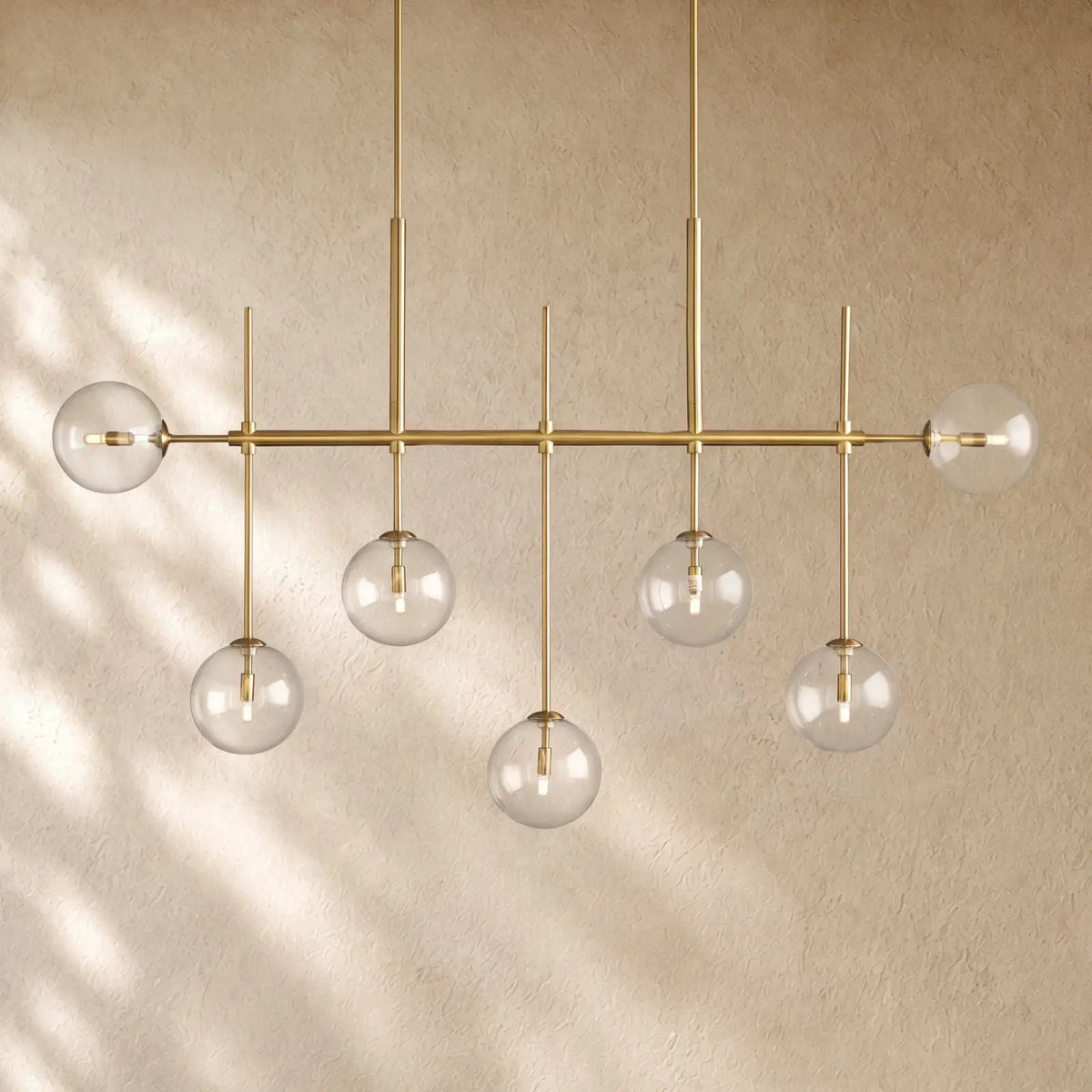 Roscoo Linear Chandelier - Brass / 60’’
