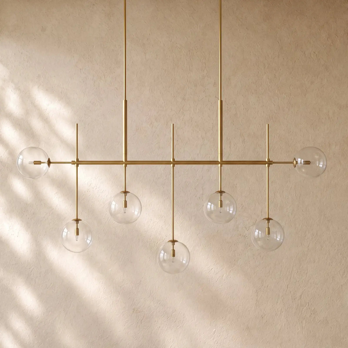 Roscoo Linear Chandelier - Brass / 72’’