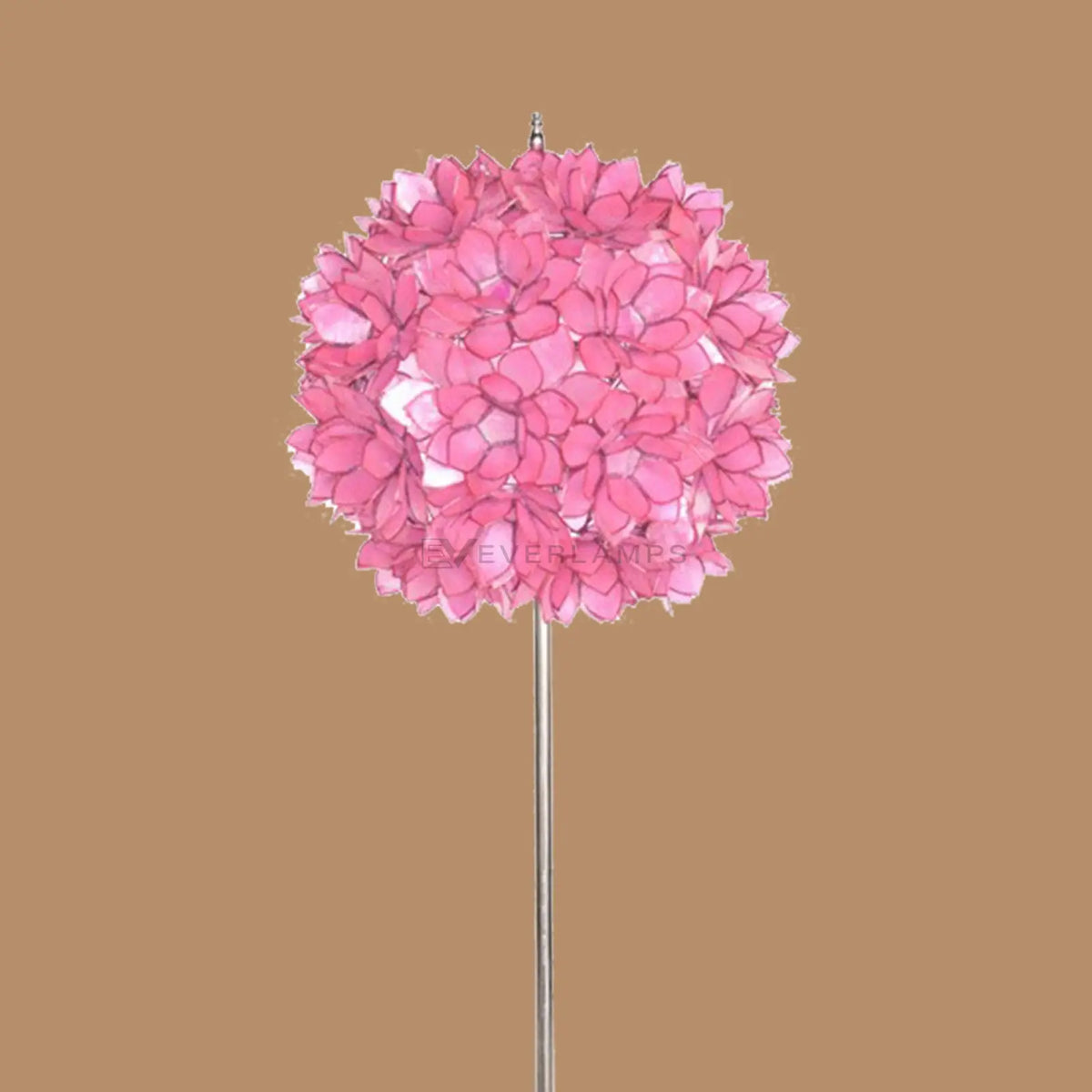 Roselle Pink Floral Petal Floor Lamp