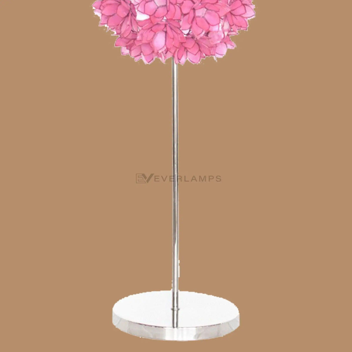 Roselle Pink Floral Petal Floor Lamp