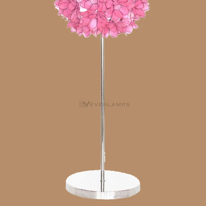 Roselle Pink Floral Petal Floor Lamp
