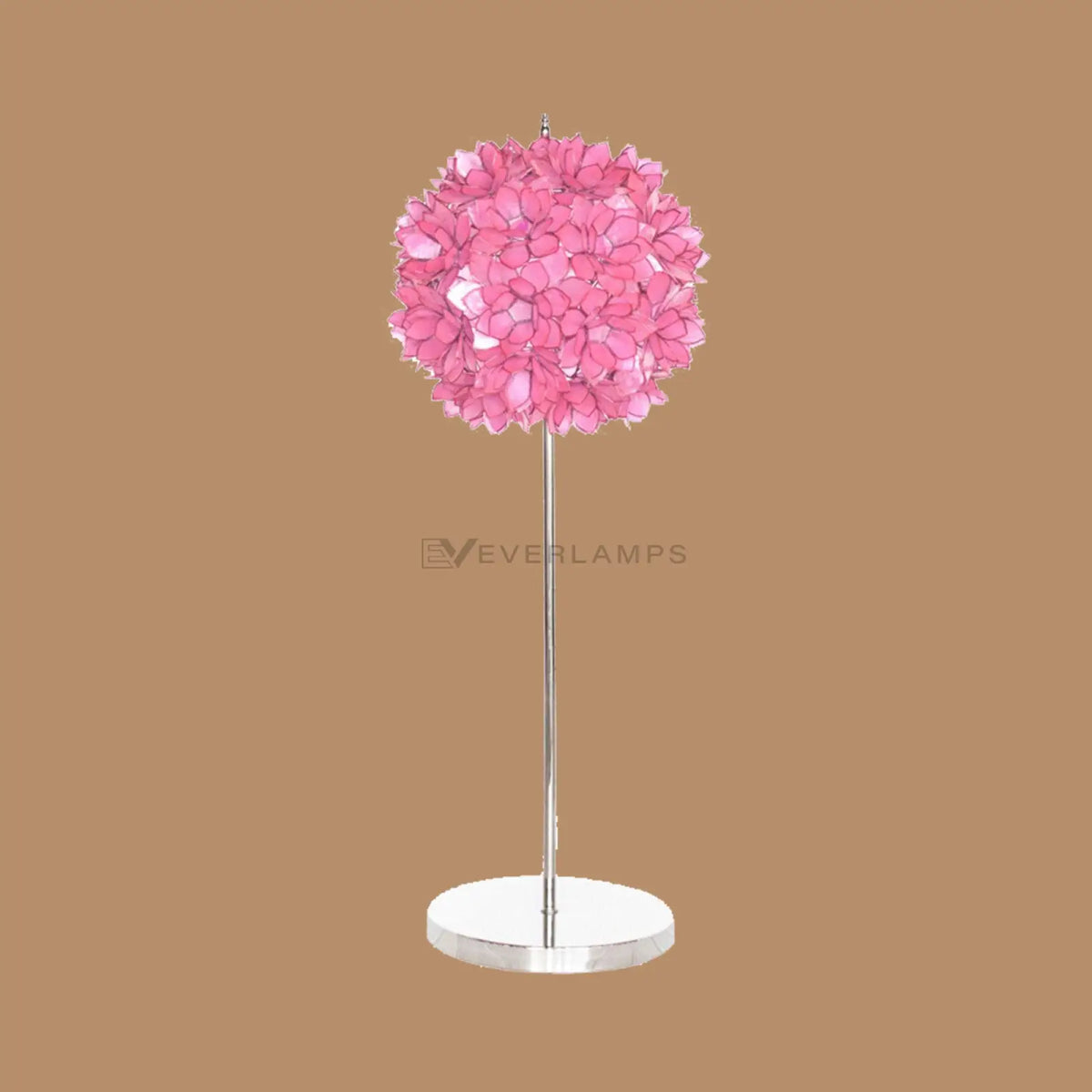 Roselle Pink Floral Petal Floor Lamp
